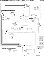 Snapper Pro S 125XT (5901630) - Snapper Pro S125XT Series 52" Zero-Turn Mower, 25hp Briggs & Stratton Electrical Schematic - Ign. Grounding Circuit/Op. Pres. B&amp;S 44T977, 49T877 S/N: 2017954956 &amp; Above