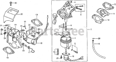 Honda ES3500 K1 A (ES3500) - Honda Generator, Made in Japan (SN: ES3500-1100014 - ES3500-1129443) ES3500 CARBURETOR K1-K2