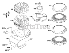 Briggs & Stratton 121702-0465-01 - Briggs & Stratton Vertical Engine Flywheels, Blower Housing, Flywheel
