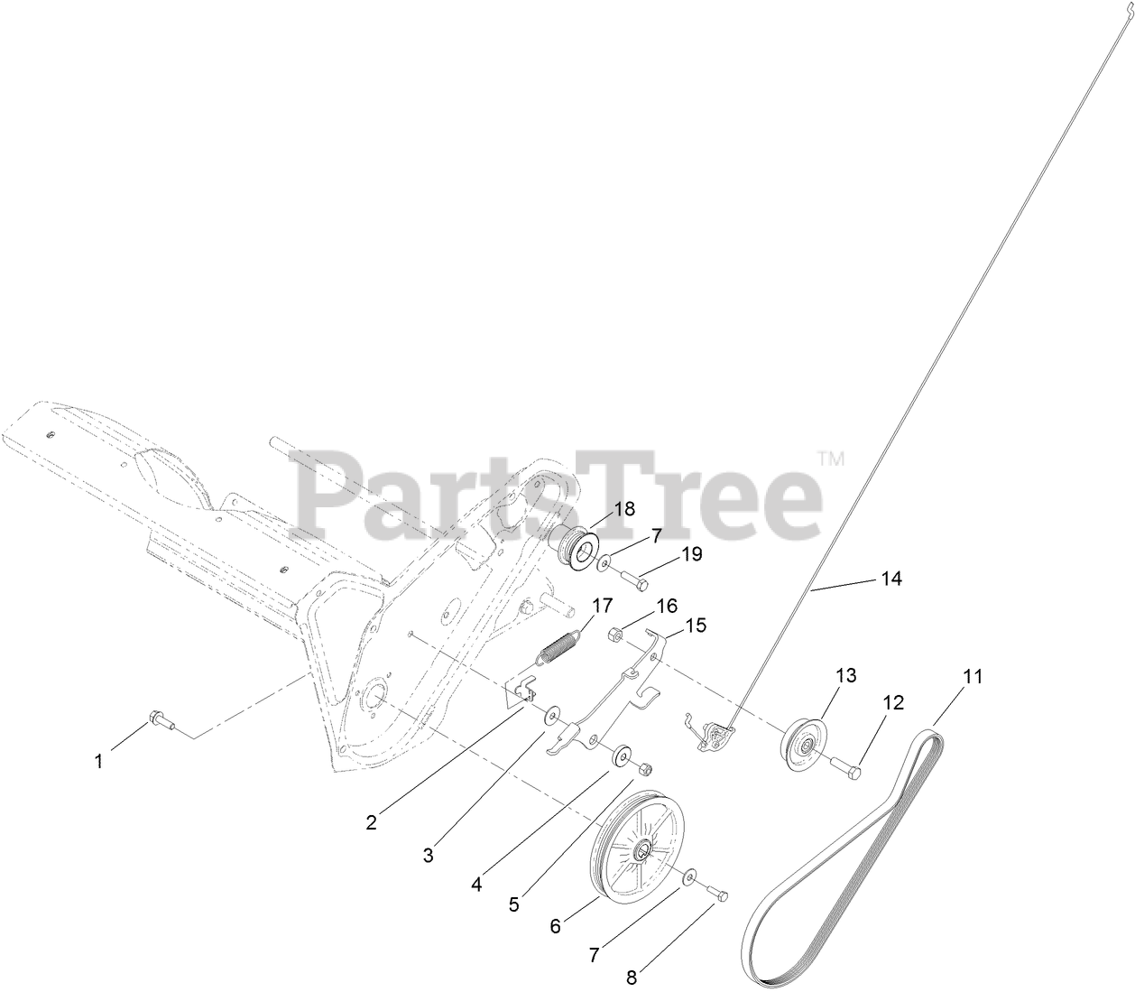 Toro 38741 (721 R) - Toro 21" Power Clear Snow Thrower (SN: 404310000