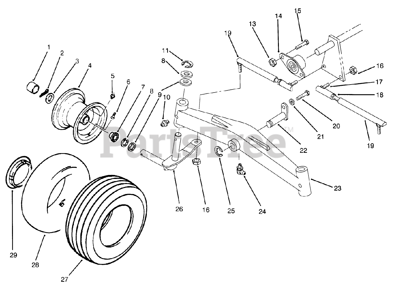 Toro Genuine OEM Tie Rod – Right Hand End, Part # 94-7572, Brand New
