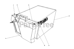 Toro 20610 - Toro Walk-Behind Mower (SN: 009000001 - 009999999) (1979) Grass Bag Assembly