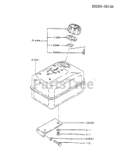 Kawasaki FA130D-BS07 - Kawasaki Engine FUEL-TANK/FUEL-VALVE