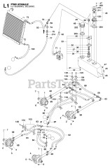 Husqvarna PT 26 D - Husqvarna Swedish Riding Mower (Original) HYDRAULIC PUMP - MOTOR 3