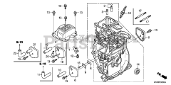 Honda GX100 RT KRSB/A (GCCCT) - Honda Engine, Made in Thailand (SN: GCCCT-2000001 - GCCCT-9999999) CYLINDER BARREL