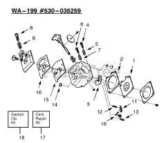 Weed Eater XT 40 - Weed Eater String Trimmer Carburetor Assembly WA-199