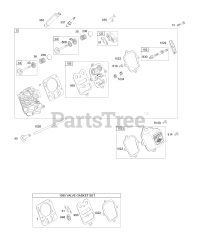 Briggs & Stratton 12D412-0100-E1 - Briggs & Stratton Horizontal Engine Head Group, Valves