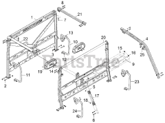 Gravely 996201 (JSV 6000) - Gravely Atlas JSV Utility Vehicle, Crew Cab, Gas (SN: 170101 - 179999)