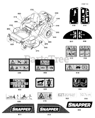Snapper 285Z (EZT 2042) (2691043-00) - Snapper 42" Zero-Turn Mower, 20hp