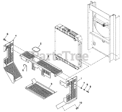 Generac QT10068KNSNA - Generac 100kW Home Standby Generator (SN: 5500181 - 5593197) (2009) Engine Guards 5.4L/6.8L C5 (0G1354)