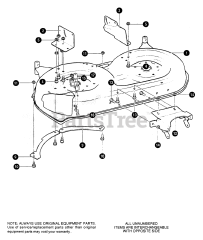 Scotts 42502x8C - Scotts 42" Lawn Tractor (2000) Pre-painted Deck Assembly