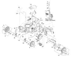 Exmark ECXHNBBC21 - Exmark 21" X-Series Walk-Behind Mower, Honda GXV, BBC (SN: 000920000 - 000999999) (2011)