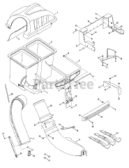 Cub Cadet 19A70004 (19A70004100) - Cub Cadet Twin Rear Bagger (2009) General Assembly Bagger