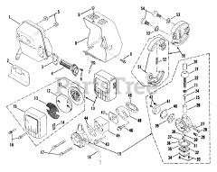 Snapper 411 SST (86298) - Snapper String Trimmer 411SST Air Cleaner, Carburetor And Clutch