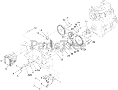 Toro 74268 (Z 597-D) - Toro 60" Z Master Zero-Turn Mower, Side-Discharge Deck (SN: 270000001 - 270000300) (2007) Wheel Pump Drive Assembly