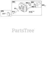 Briggs & Stratton 33S877-0019-G1 - Briggs & Stratton Vertical Engine Exhaust Group