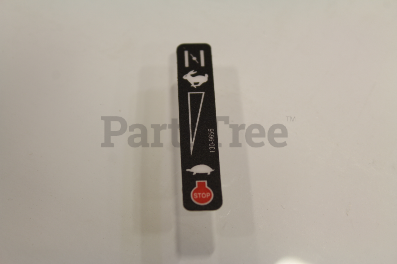 Exmark Repair Part 130-9656 - Throttle And Choke Decal | PartsTree