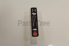 Exmark 125-8407 Throttle And Choke Decal