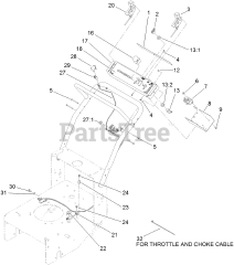 Toro 39078 - Toro 48" Walk-Behind Mower, Floating Deck, T-Bar, Gear Drive (SN: 314000001 - 314999999) (2014) CONTROL PANEL ASSEMBLY