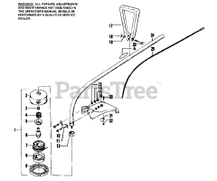 Weed Eater 2215 - Weed Eater String Trimmer CUTTING HEAD ASSEMBLY