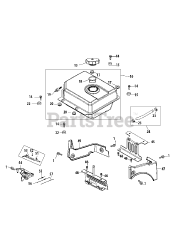 MTD 490-SUC - MTD Engine 490-SUC Fuel Tank &amp; Mounting