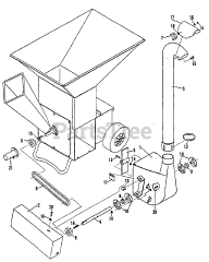 Echo SH-8000 E - Echo Shredder (SN: E081543 - E999999) (1992 - 1993) Blower Attachment