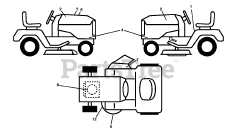 Husqvarna YTH 18542 (960430256-00) - Husqvarna 42" Yard Tractor (2017-09) DECALS