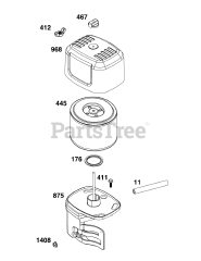 Briggs & Stratton 19N137-0087-H5 - Briggs & Stratton Horizontal Engine Air Cleaner Group