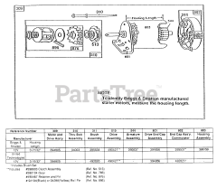 Briggs & Stratton 193702-0359-01 - Briggs & Stratton Vertical Engine Electric Starter and Chart