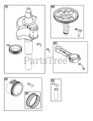 Briggs & Stratton 541477-2242-J1 - Briggs & Stratton Horizontal Engine Crankshaft Group
