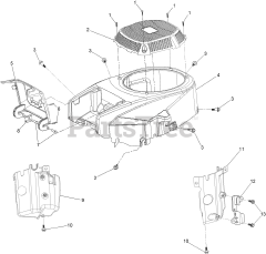 Toro 74778 (MX 5075) - Toro 50" TimeCutter Zero-Turn Mower (SN: 404314200 - 999999999) Blower Housing Assembly