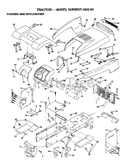 Poulan 342054 - Poulan Lawn Tractor (2006-03)