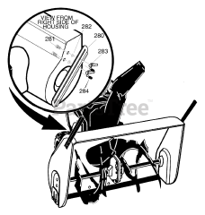 Briggs & Stratton 633124x0A - Briggs & Stratton 33" Snow Thrower (2003) Drift Cutter Assembly