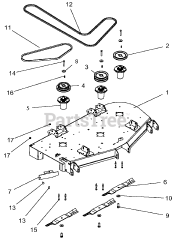 Gravely 991208 (Pro-Turn 52) - Gravely Pro-Turn 52