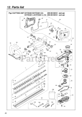 RedMax CHTZ 2401-CA - RedMax Hedge Trimmer, CARB (SN: 60100101 & Above) (2008-02)