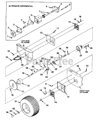 Homelite RMX 11 E (UT-32018-A) - Homelite Rear-Engine Riding Mower Differential