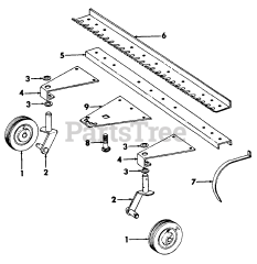Cub Cadet Accessory - Cub Cadet 41" Rear Rake Rear Rake -41"- Rake &amp; Connections