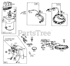 Briggs & Stratton 190702-5656-XX - Briggs & Stratton Vertical Engine Electric Starter,Alternators