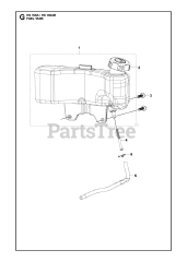 Husqvarna HS 166 AE (531451001) - Husqvarna Engine FUEL TANK