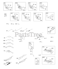 Briggs & Stratton 122T02-0129-E1 - Briggs & Stratton Vertical Engine Controls, Electrical, Flywheel Brake, Governor Spring