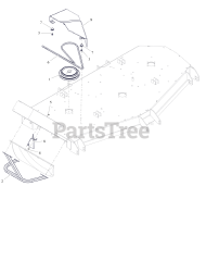 Gravely 892054 - Gravely Dump from the Seat Bagger for Pro-Turn 500/600 (SN: 000101 - 000399)