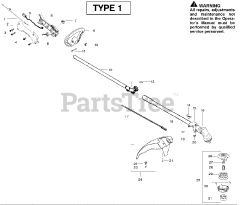 Poulan Pro PP 125 - Poulan Pro String Trimmer, Type 1