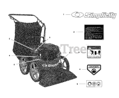 Simplicity 1696095 - Simplicity Walk-Behind Leaf Vacuum