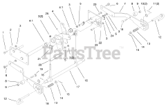 Toro 73470 (518 xi) - Toro Garden Tractor (SN: 089000001 - 089999999) (1998) Hydro Lift Lower Assembly