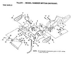 Maxim MX R500 F - Maxim Tiller TINE SHIELD