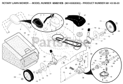 Husqvarna 65021 ES (961430020-03) - Husqvarna 21" Walk-Behind Mower (2008-05) Frame