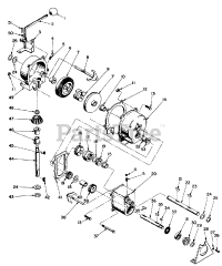 Toro 57050 - Toro 25" Lawn Tractor (SN: 008000001 - 008999999) (1968) Figure 11. Transmission (two-Speed)