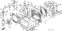 Honda H5518 NA2/D (TZAC) - Honda Multi-Purpose Tractor, Made in Japan (SN: TZAC-3500001 - TZAC-3599999) RADIATOR