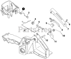 Echo CS-8000 - Echo Chainsaw (SN: C48003001001 - C48003999999) Throttle Control