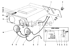 Toro 59023 - Toro Light Kit for Tractor (SN: 006000001 - 006999999) (1966)